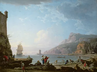 Morning scene in a bay